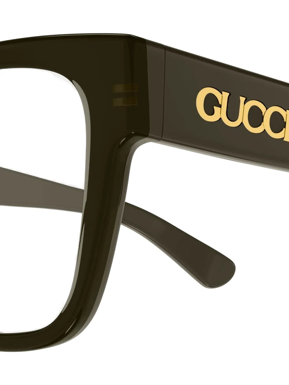 Gucci Eyewear Bril met vierkant montuur Groen