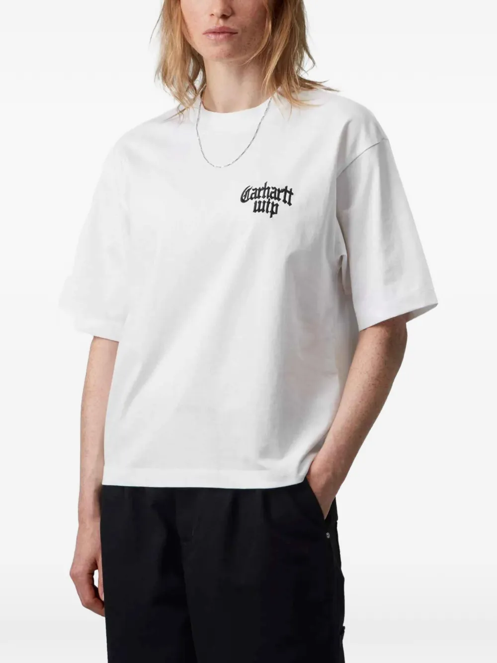 Carhartt WIP short-sleeve Blackletter T-shirt Wit