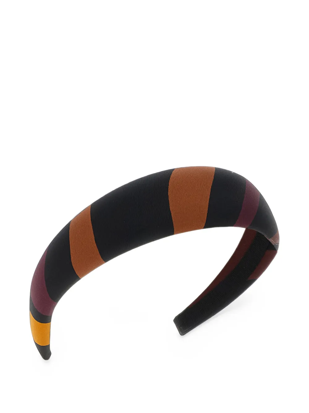 PUCCI Zijden haarband met Marmo-print Zwart