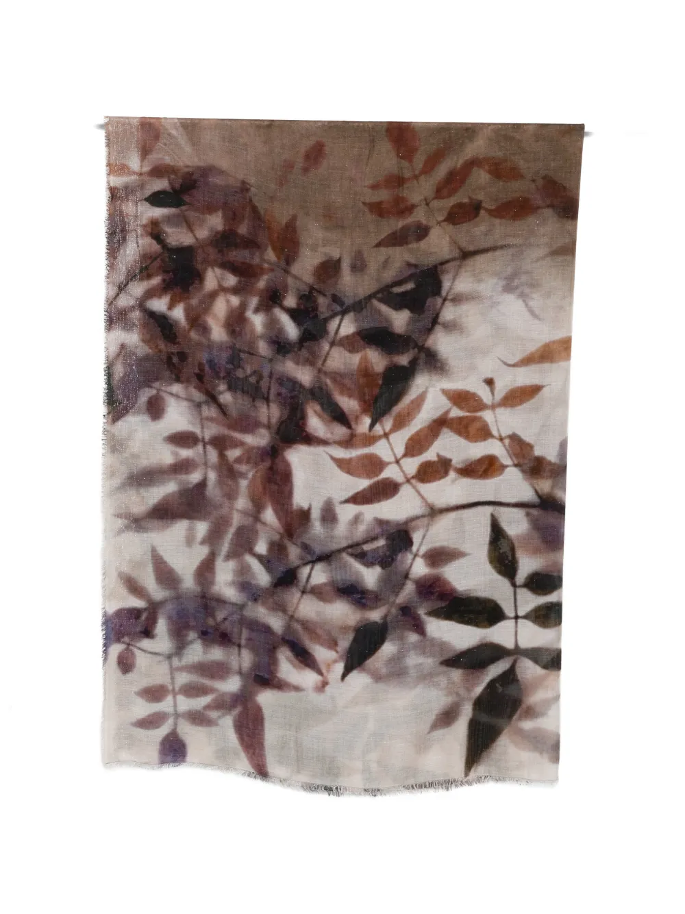 Faliero Sarti Dafne leaf-print scarf
