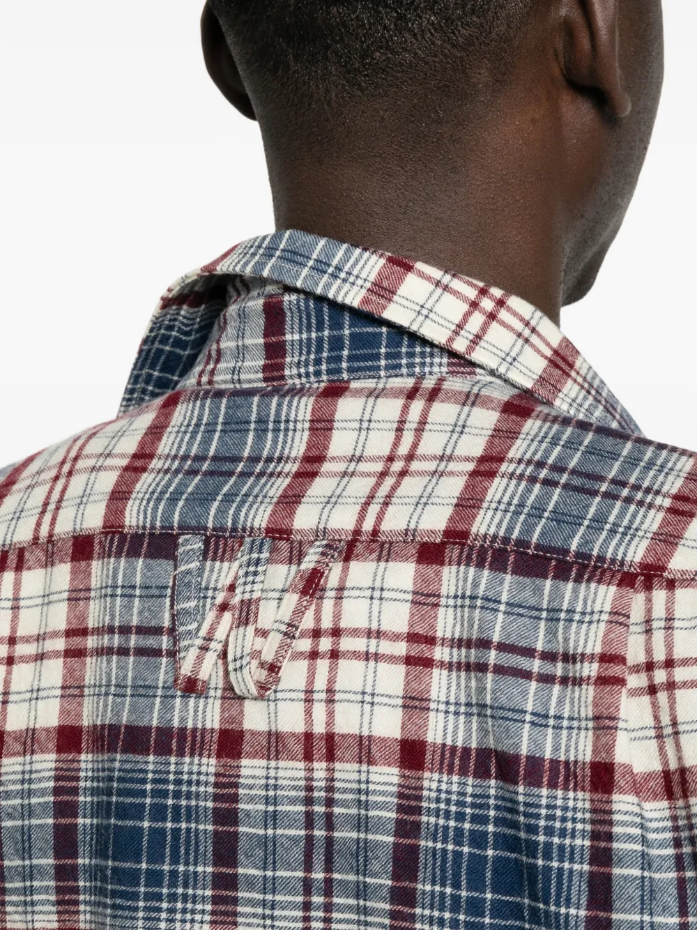Willy Chavarria Check-pattern Button-down Shirt in Neutrals, view 5