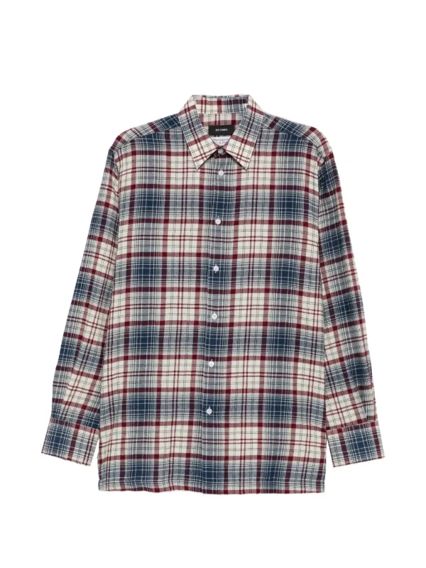 Willy Chavarria Check-pattern Button-down Shirt in Neutrals