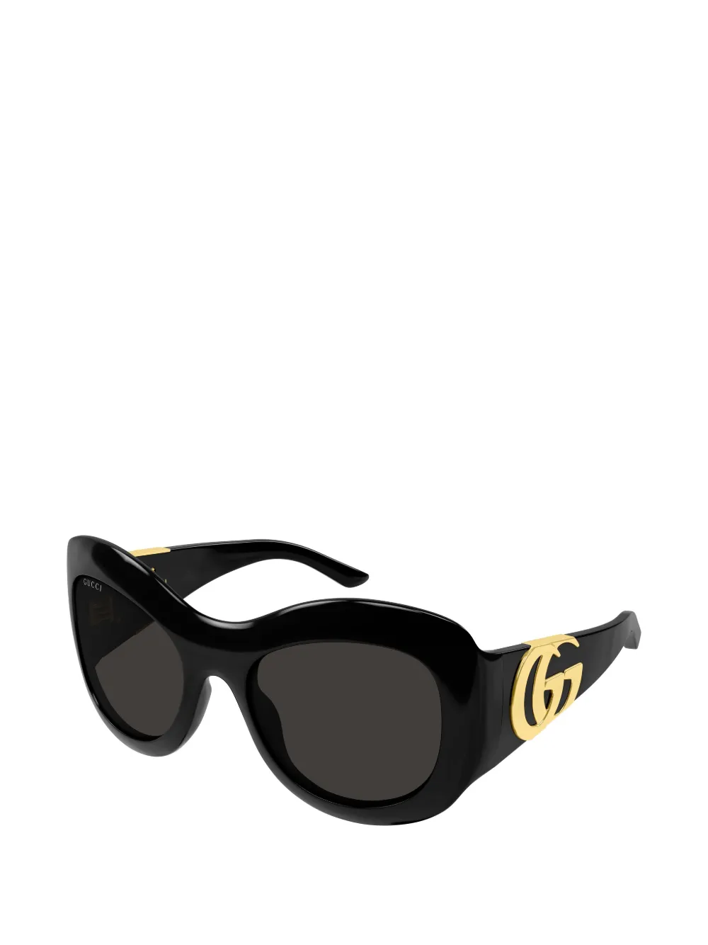 Gucci Eyewear Zonnebril met geometrisch montuur Zwart