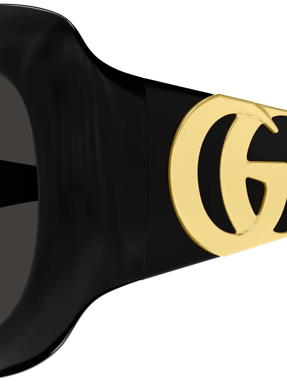 Gucci Eyewear Zonnebril met geometrisch montuur Zwart