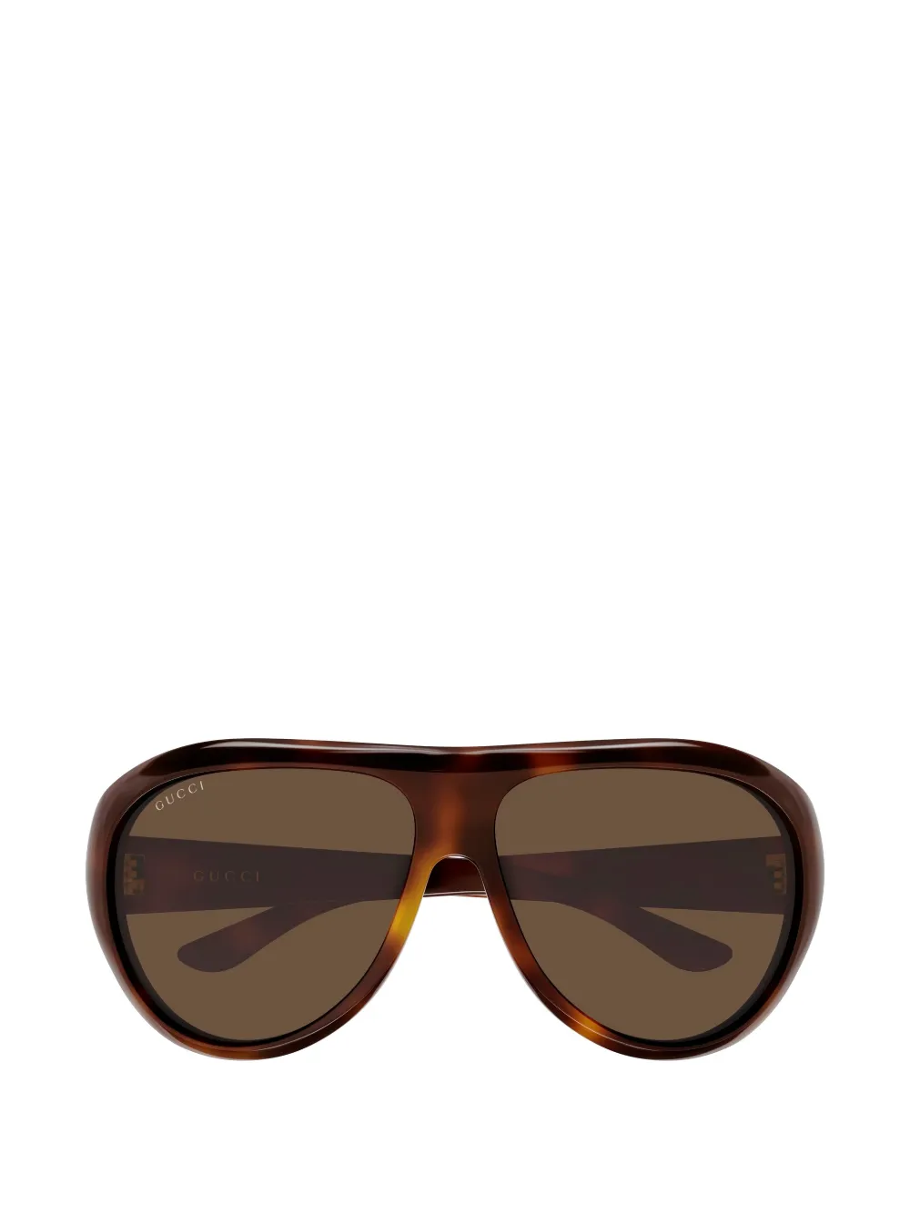 Gucci Eyewear tortoiseshell-effect pilot sunglasses