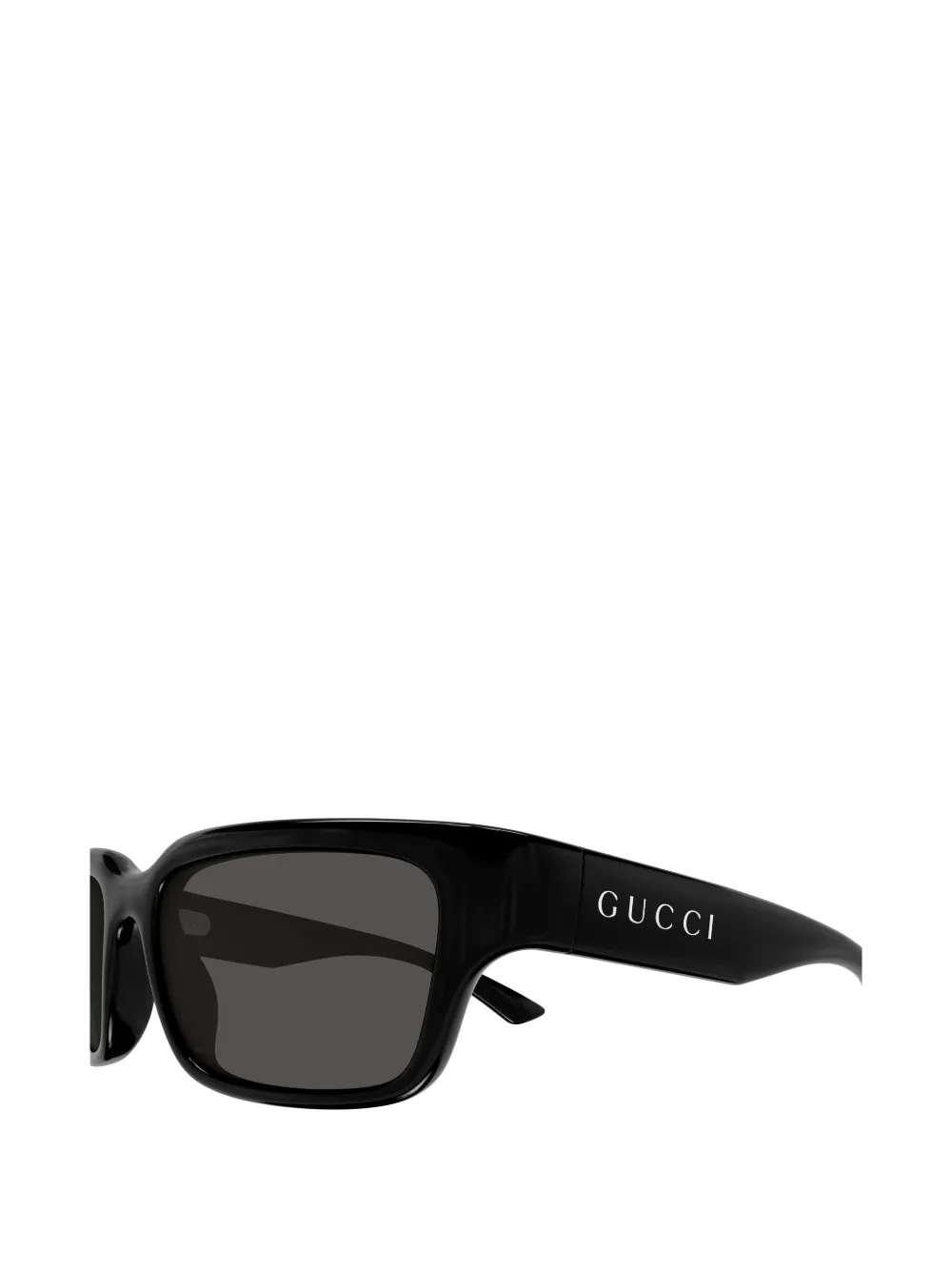 Gucci Eyewear logo-detail rectangle-frame sunglasses Zwart