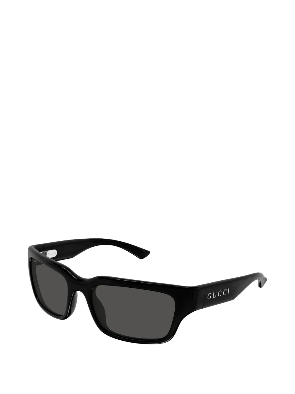 Gucci Eyewear logo-detail rectangle-frame sunglasses Zwart