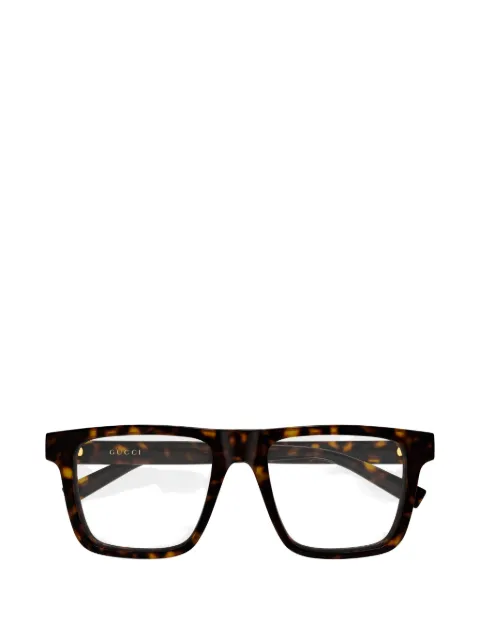 Gucci Eyewear tortoiseshell-effect square-frame glasses
