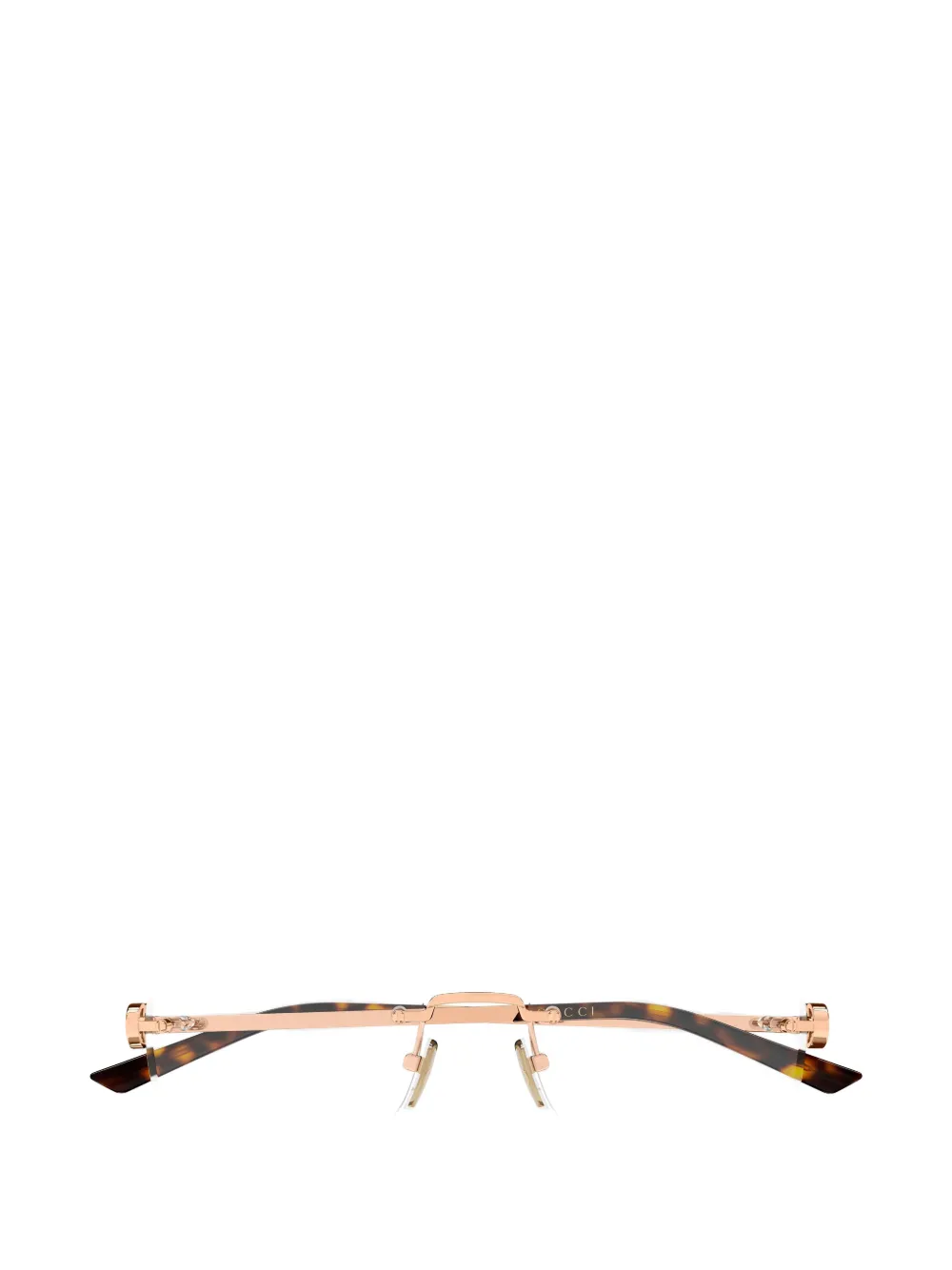 Gucci Eyewear Bril met randloos montuur Goud