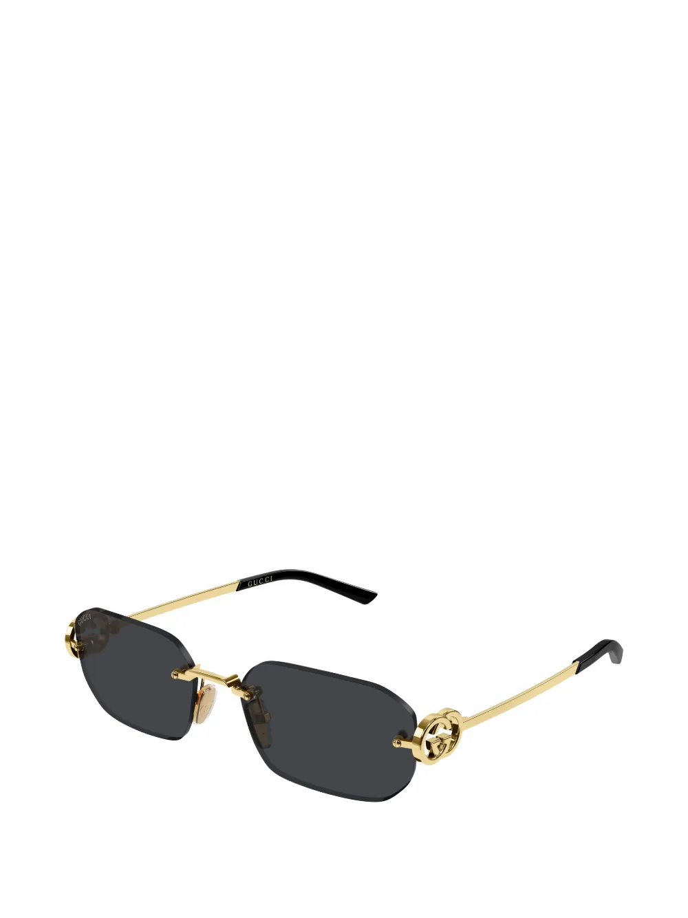 Gucci Eyewear Interlocking G rimless sunglasses Goud
