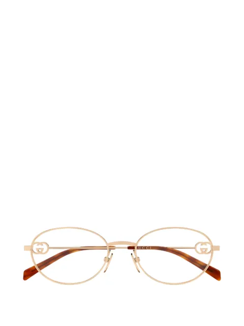 Gucci Eyewear Interlocking G oval-frame glasses
