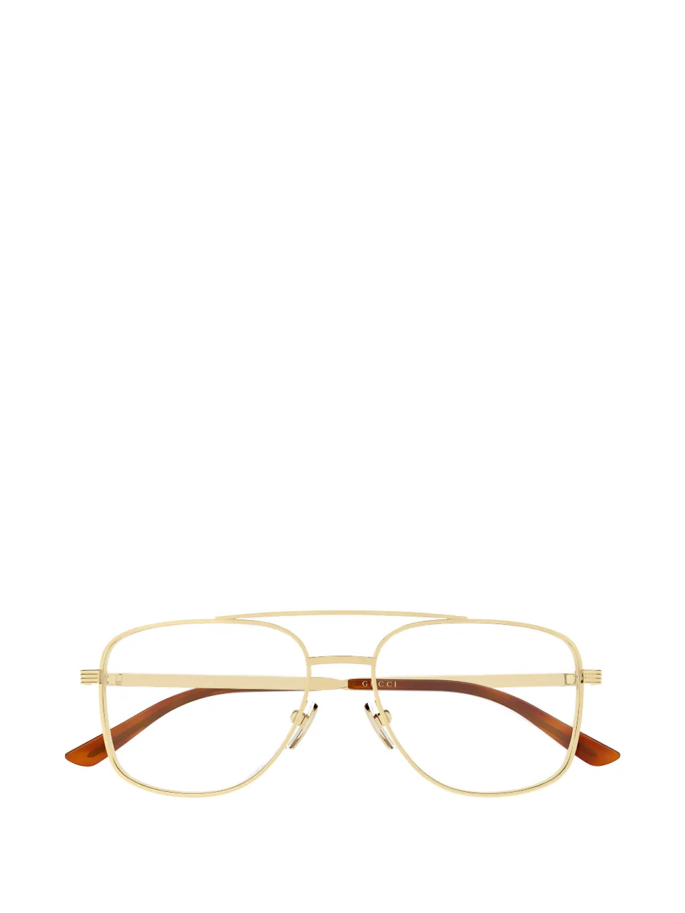 Gucci Eyewear Bril met piloten montuur Goud