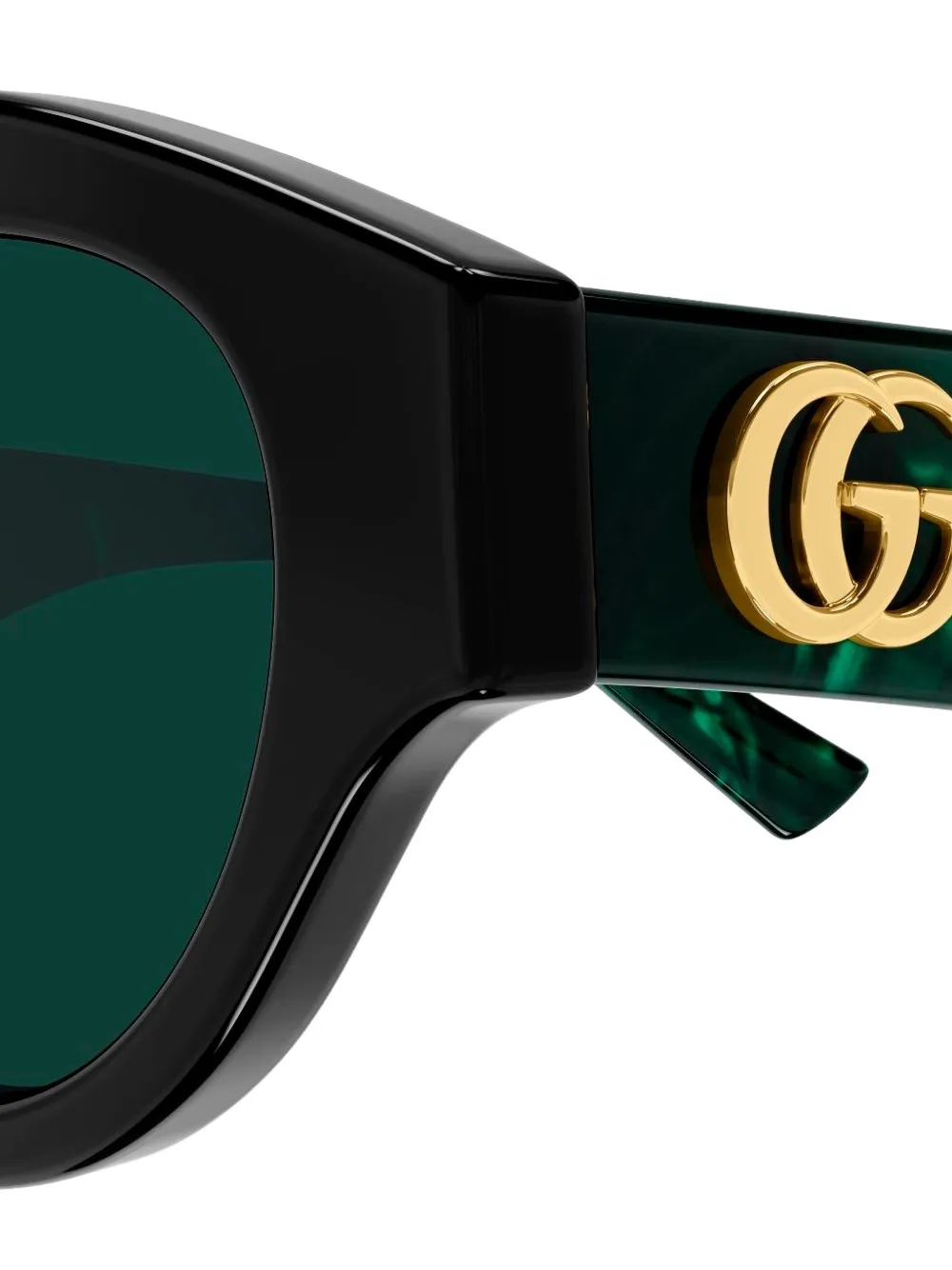 Gucci Eyewear GG zonnebril met geometrisch montuur Zwart