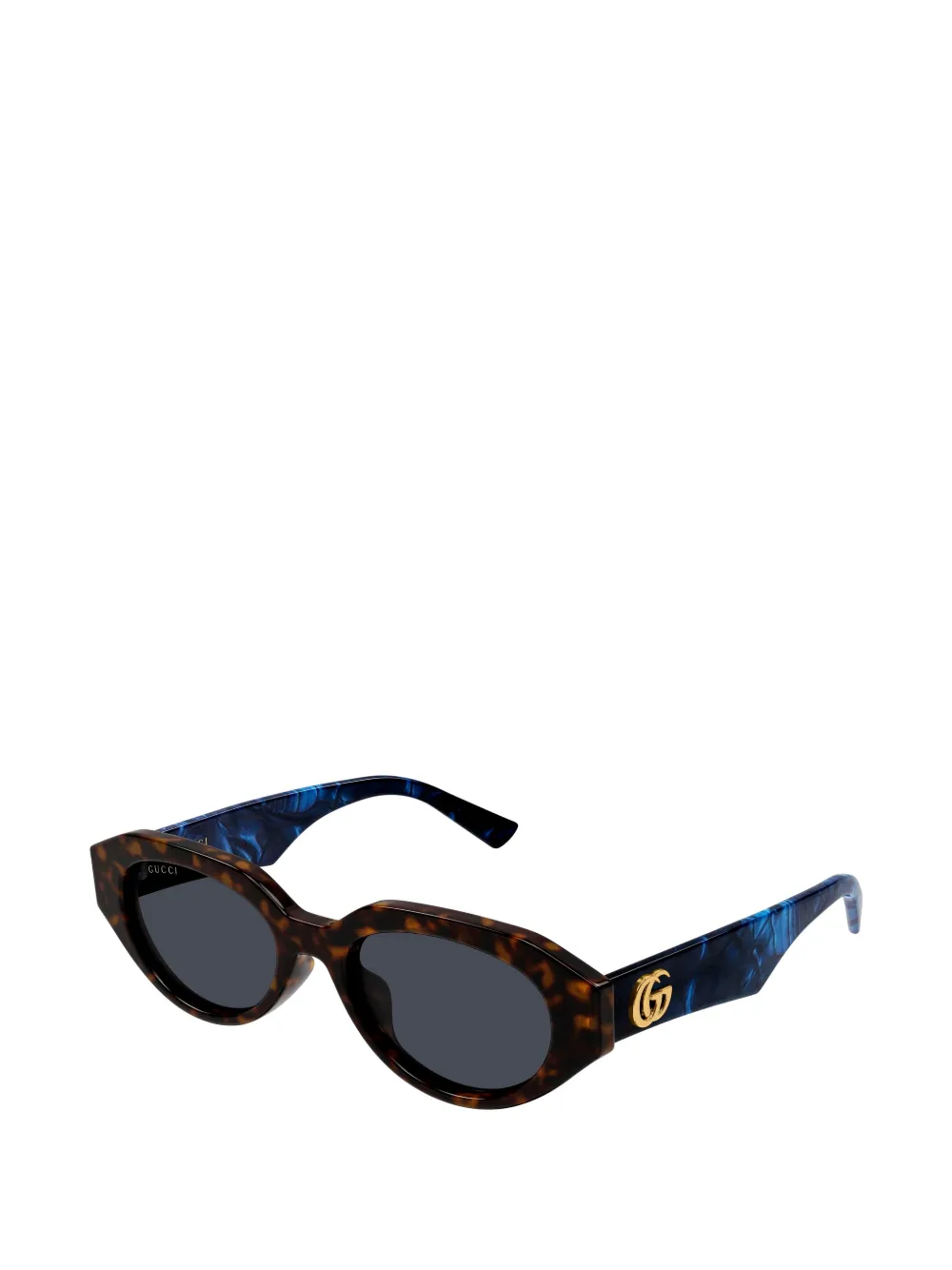 Gucci Eyewear GG zonnebril met geometrisch montuur Bruin