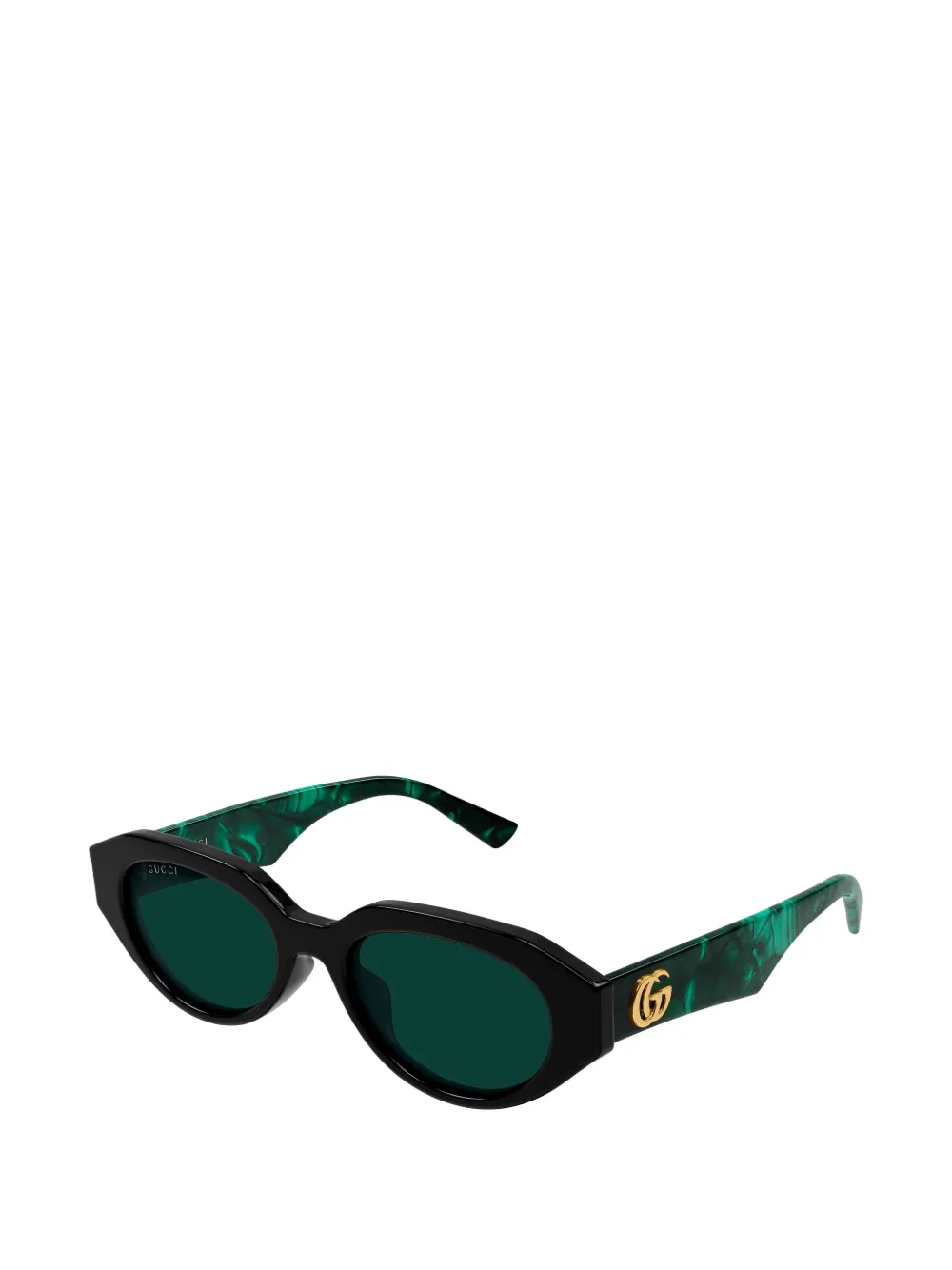 Gucci Eyewear Zonnebril met geometrisch montuur Zwart
