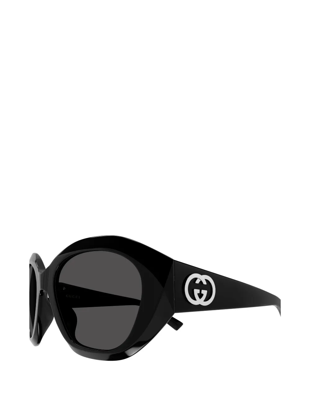 Gucci Eyewear Zonnebril met geometrisch montuur en GG-logo Zwart