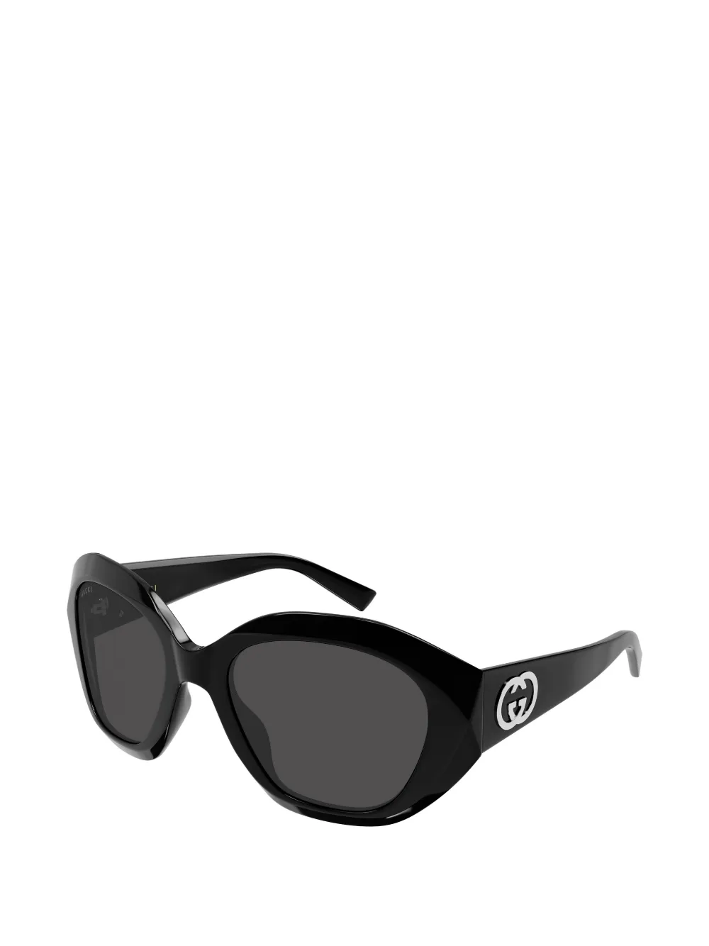 Gucci Eyewear Zonnebril met geometrisch montuur en GG-logo Zwart
