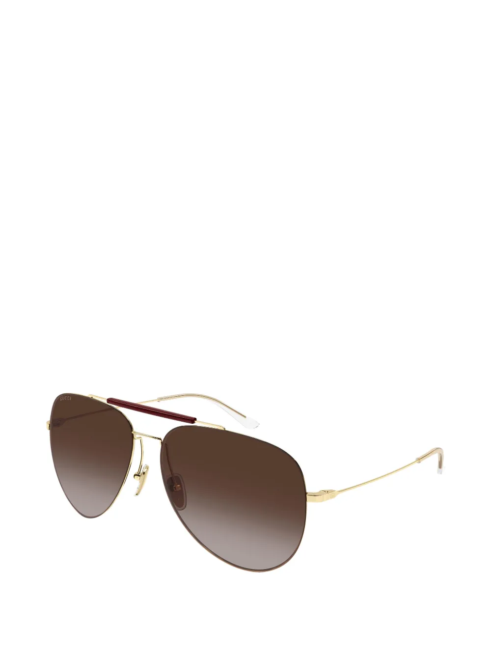 Gucci Eyewear Zonnebril met piloten montuur Goud