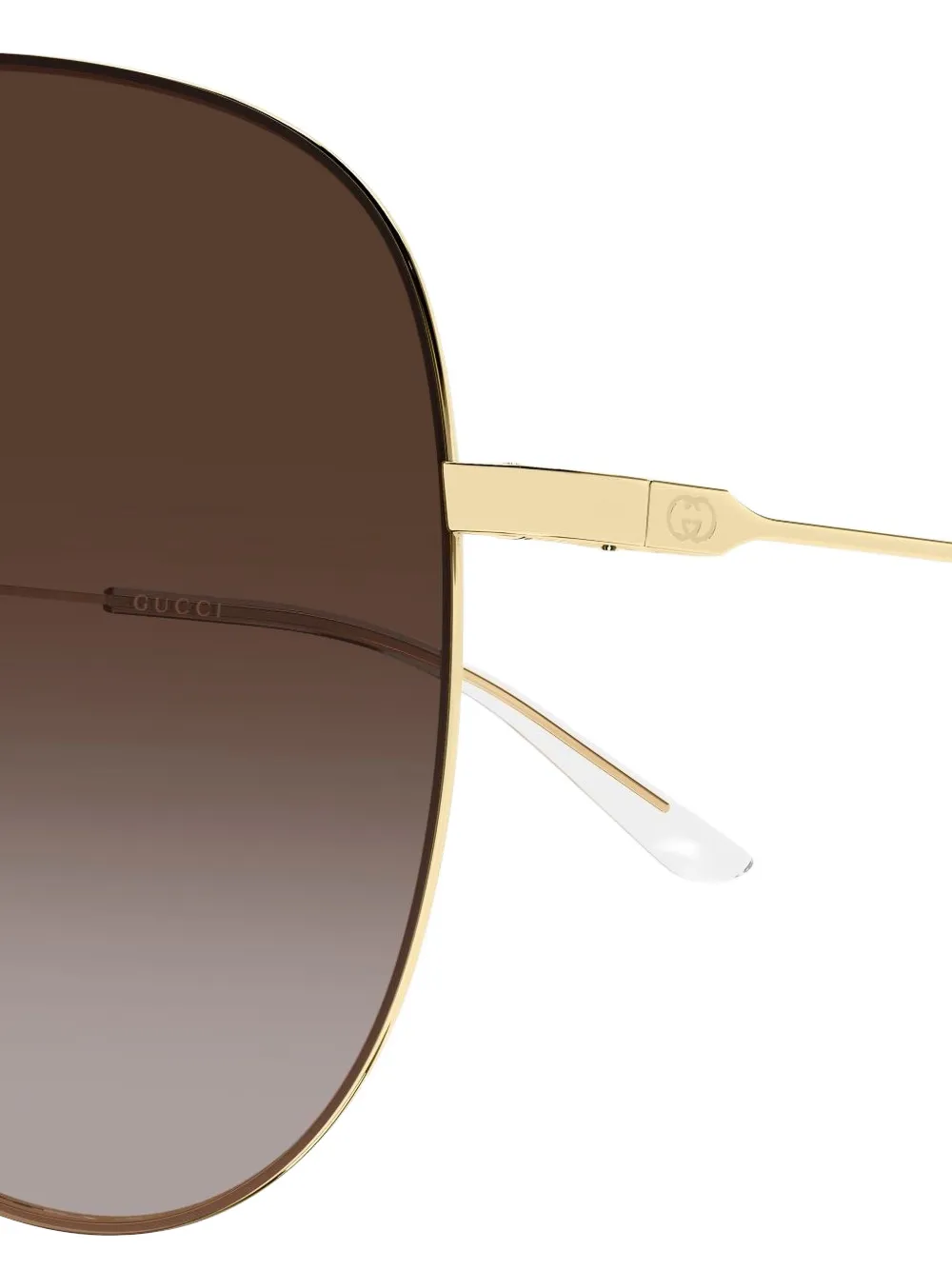 Gucci Eyewear Zonnebril met piloten montuur Goud