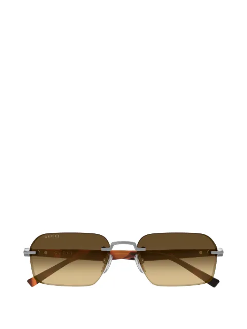 Gucci Eyewear rimless rectangle-frame sunglasses