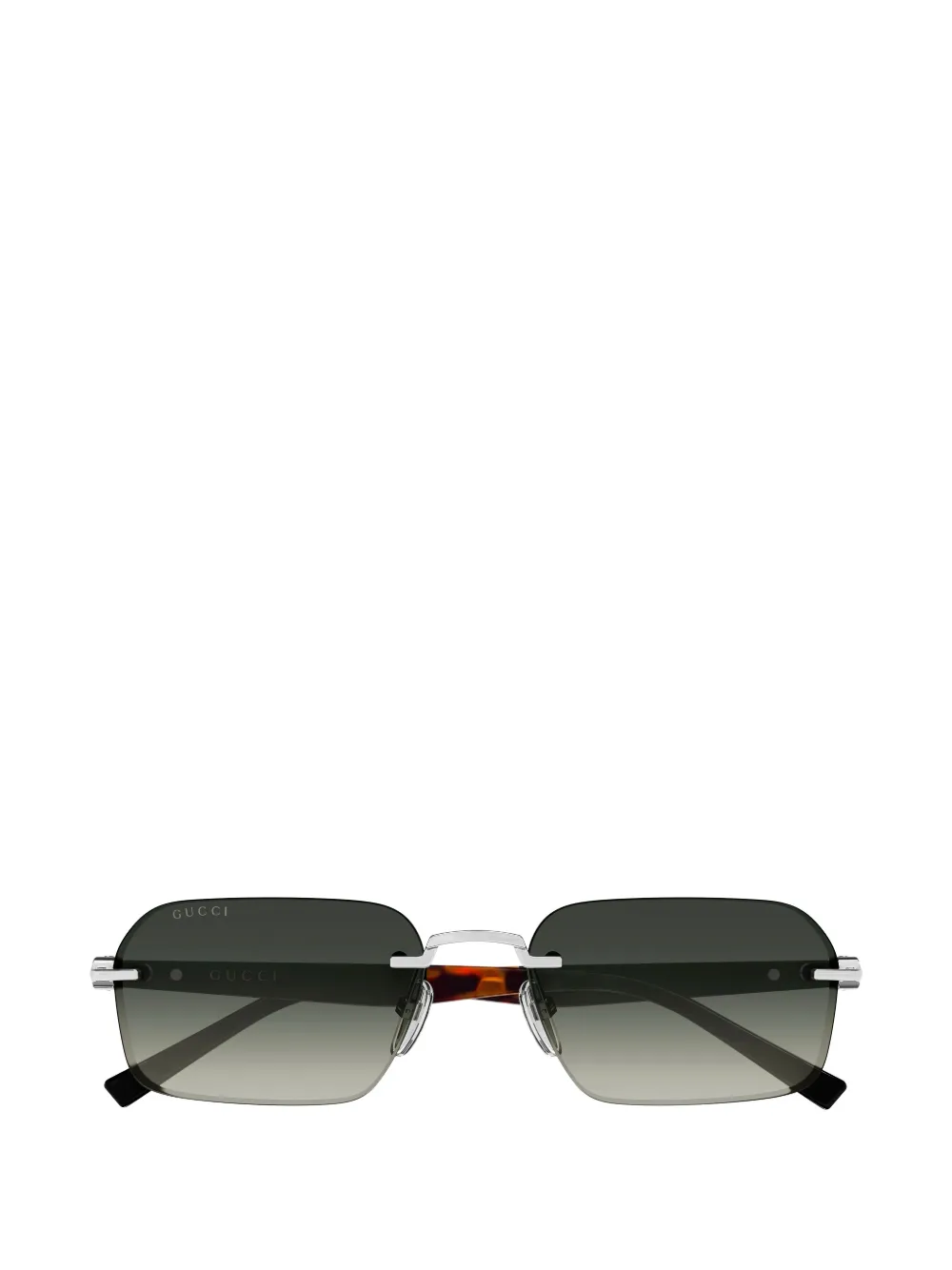 Gucci Eyewear Interlocking G rimless rectabgle-frame sunglasses