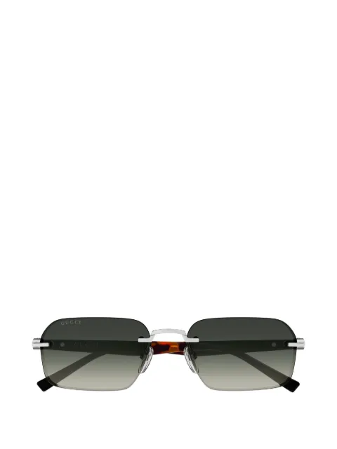 Gucci Eyewear Interlocking G rimless rectabgle-frame sunglasses