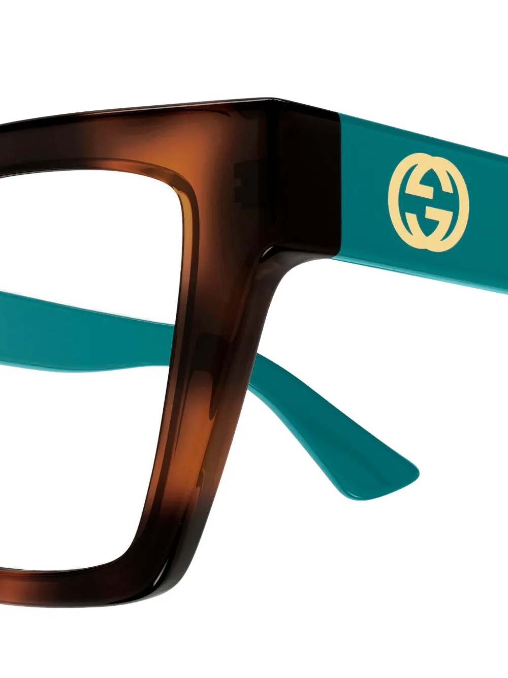 Gucci Eyewear Bril met cat-eye montuur Bruin