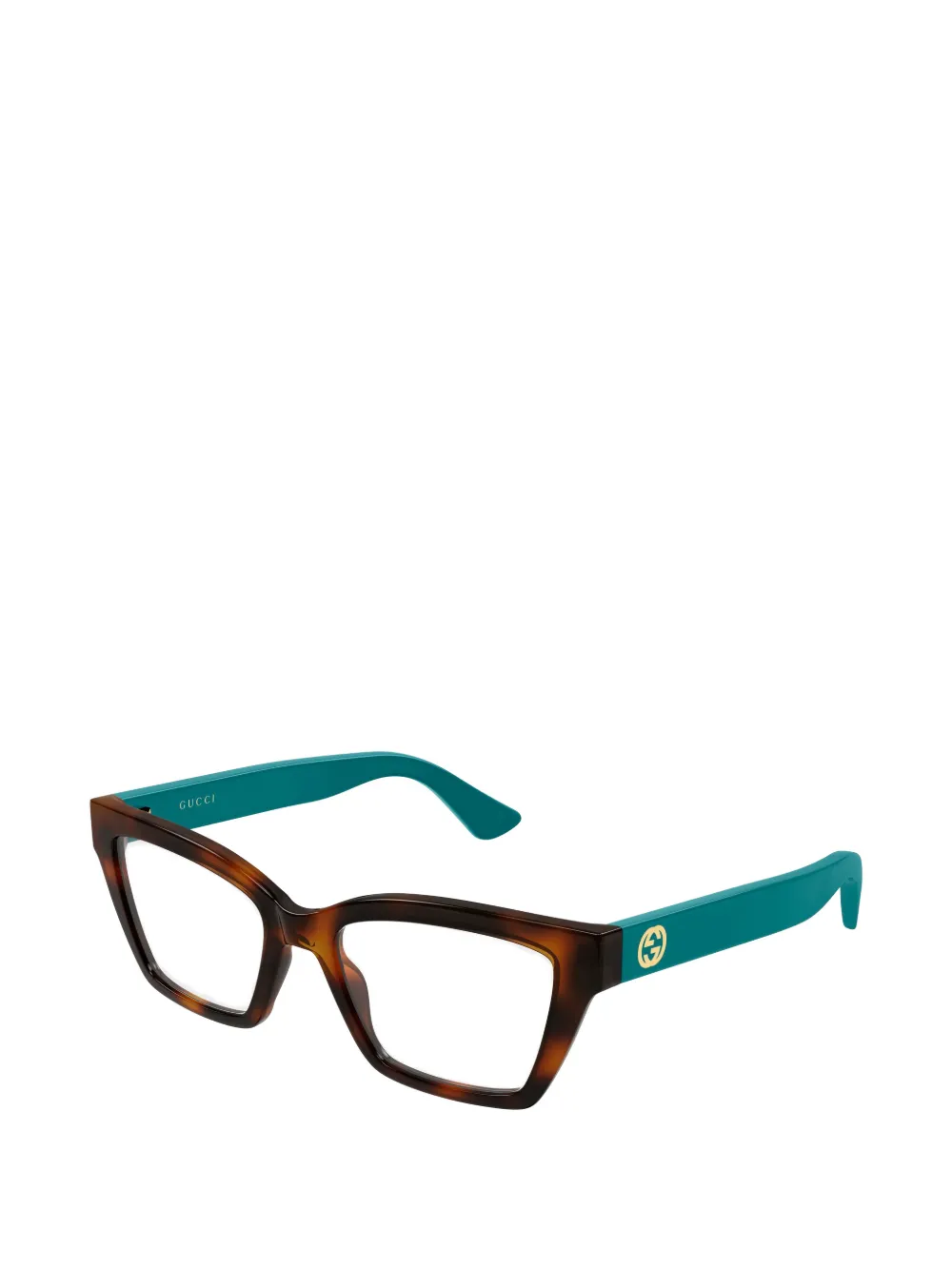 Gucci Eyewear Bril met cat-eye montuur Bruin