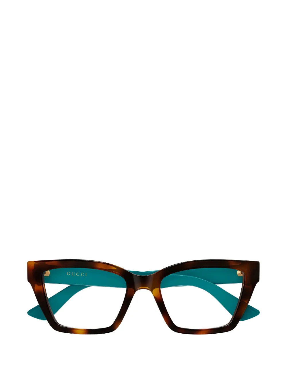 Gucci Eyewear tortoiseshell-effect cat-eye frame glasses