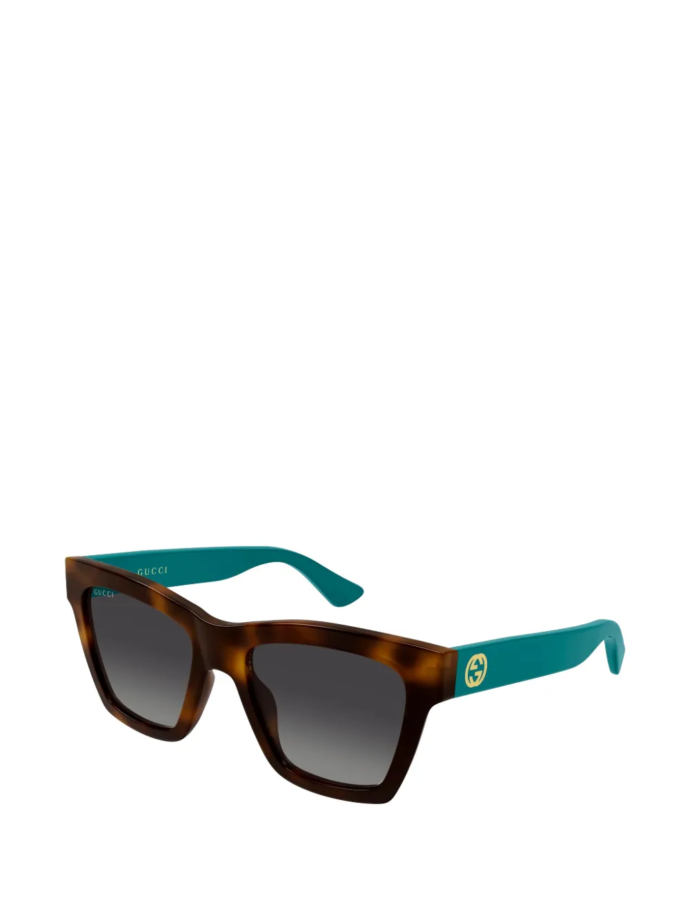 Gucci Eyewear Zonnebril met vierkant montuur Bruin
