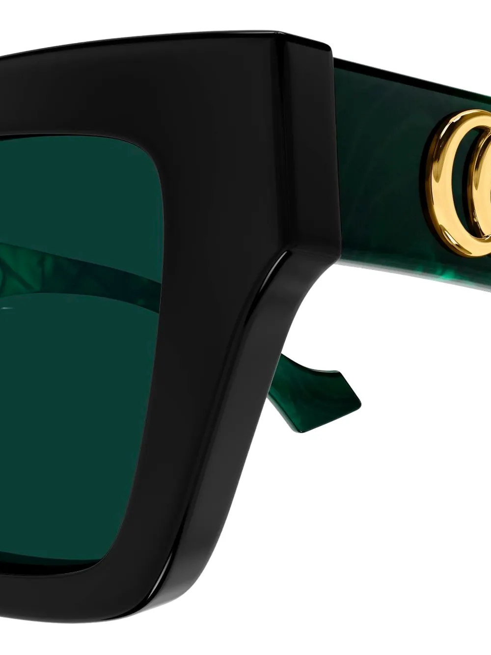 Gucci Eyewear Zonnebril met cat-eye montuur Zwart