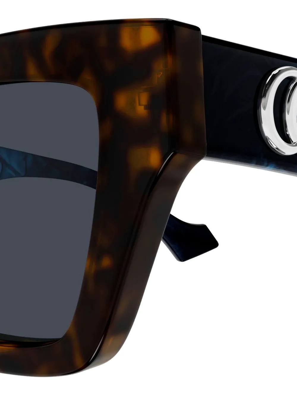 Gucci Eyewear Zonnebril met schildpadschild-effect Bruin