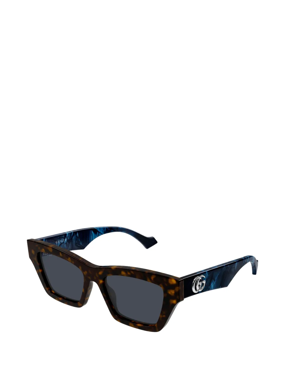 Gucci Eyewear Zonnebril met schildpadschild-effect Bruin