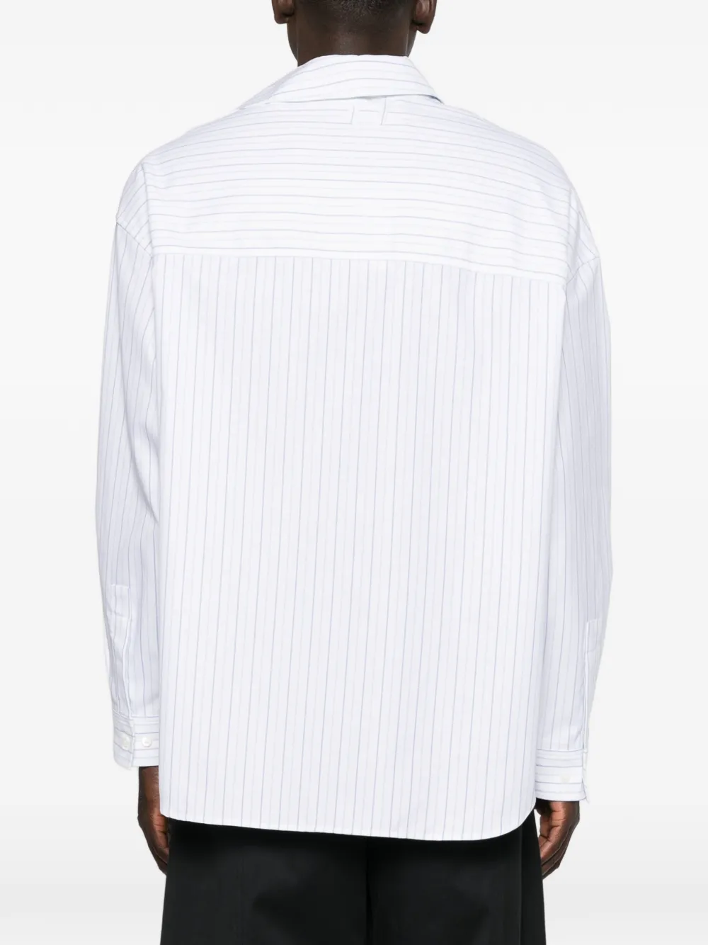 Jacquemus Cuadro striped-pattern shirt Wit