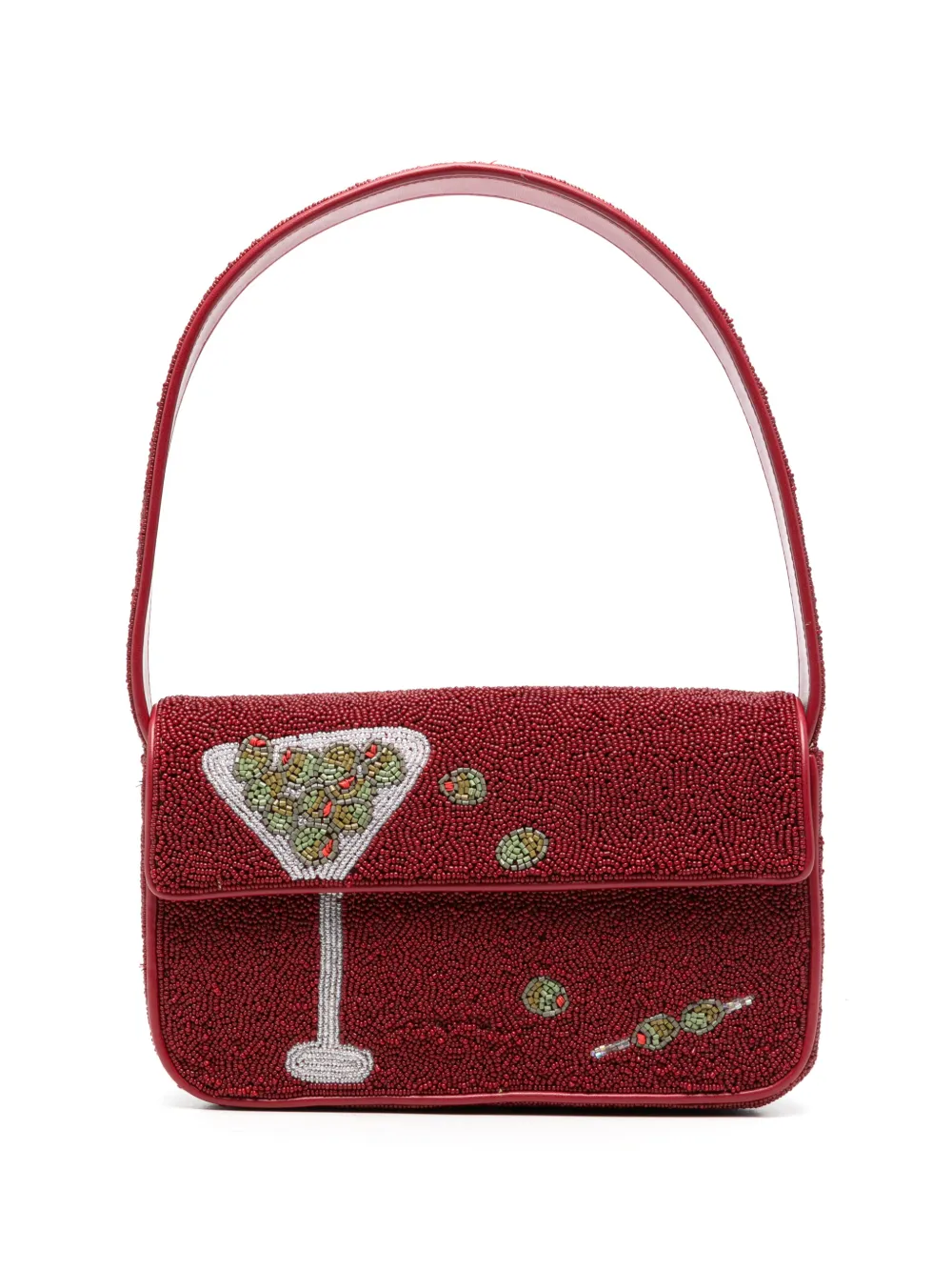 STAUD Tommy bead-embellished shoulder bag