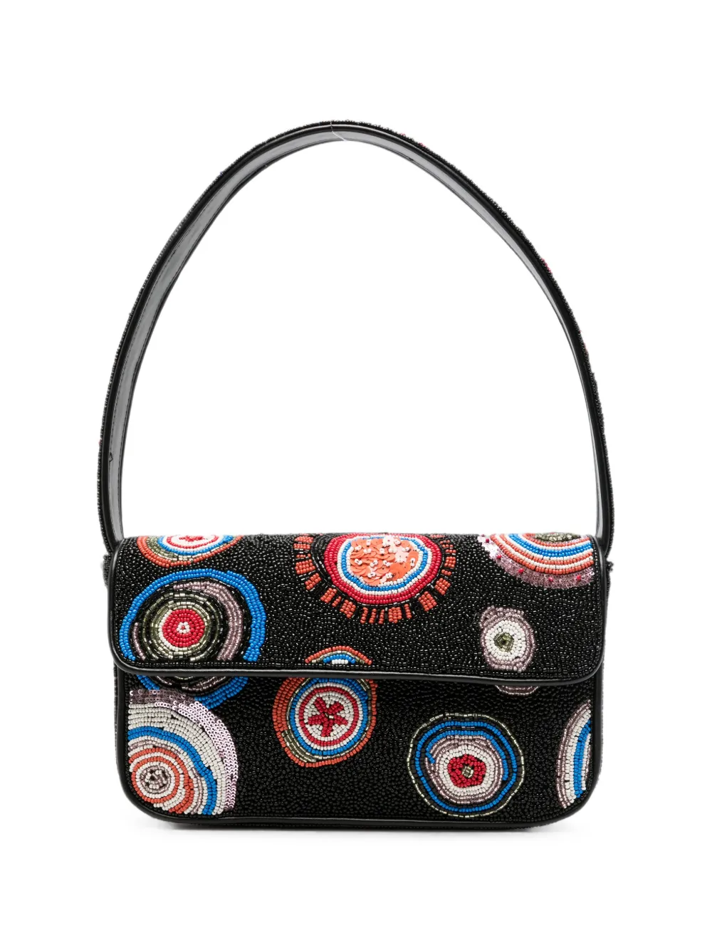 STAUD Tommy bead-embellished shoulder bag
