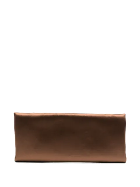 STAUD Muse satin-finish clutch bag