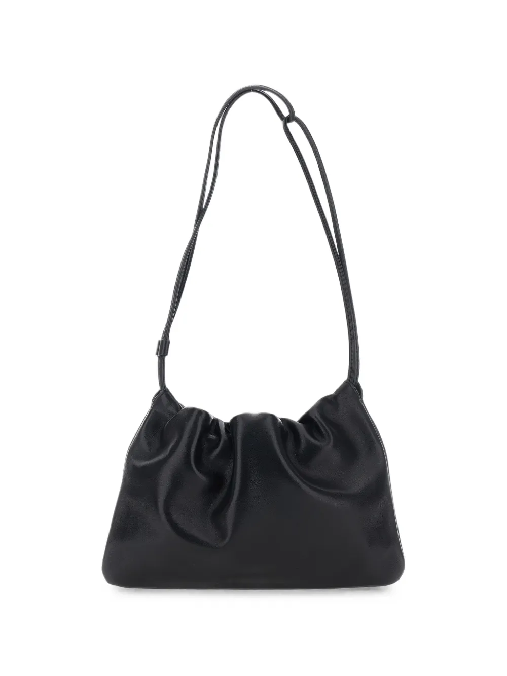 NOTHING WRITTEN Nella ruched leather shoulder bag