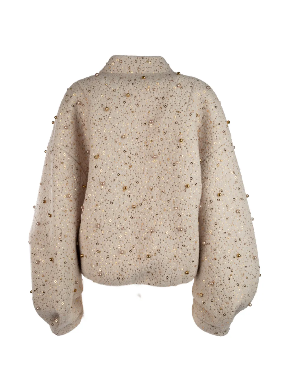 Genny Jack verfraaid met pailletten en imitatieparels Beige