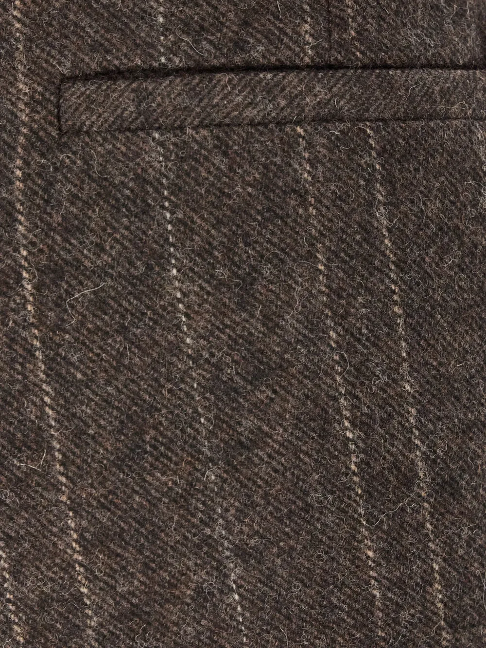 Antonelli pinstripe-pattern pleated trousers Bruin