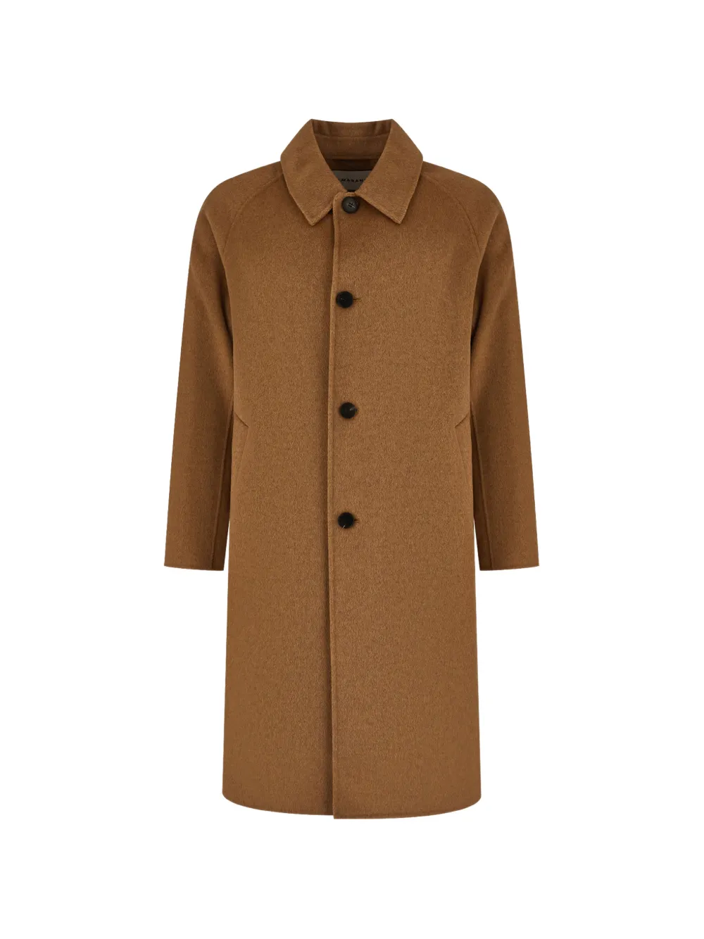 Amaranto Raglan-sleeve Single-breasted Coat In Brown