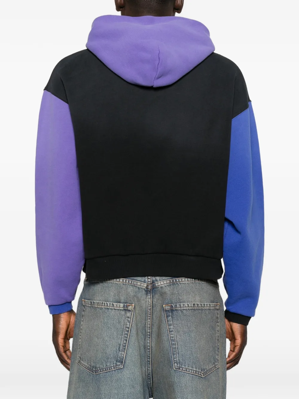 ERL Hoodie met colourblocking Zwart