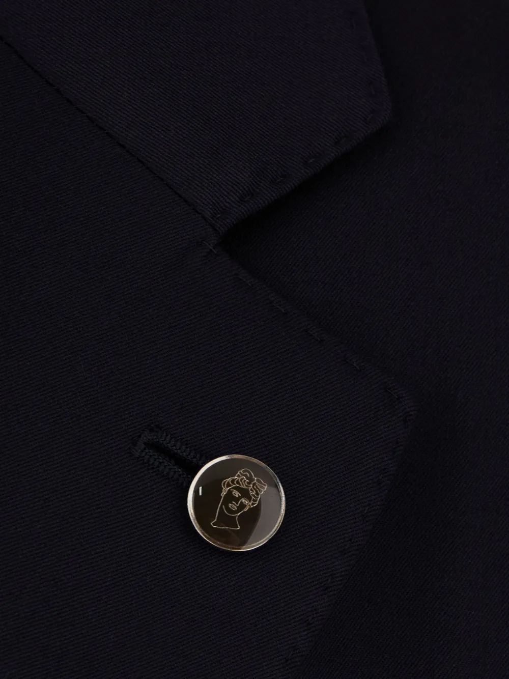 Peserico notched-lapel single-breasted blazer Blauw