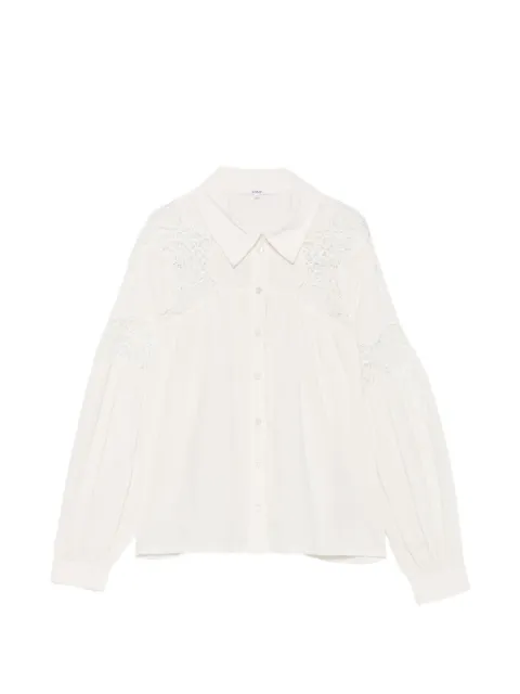 Ba&Sh Roseannie lace-panelled ruffled blouse