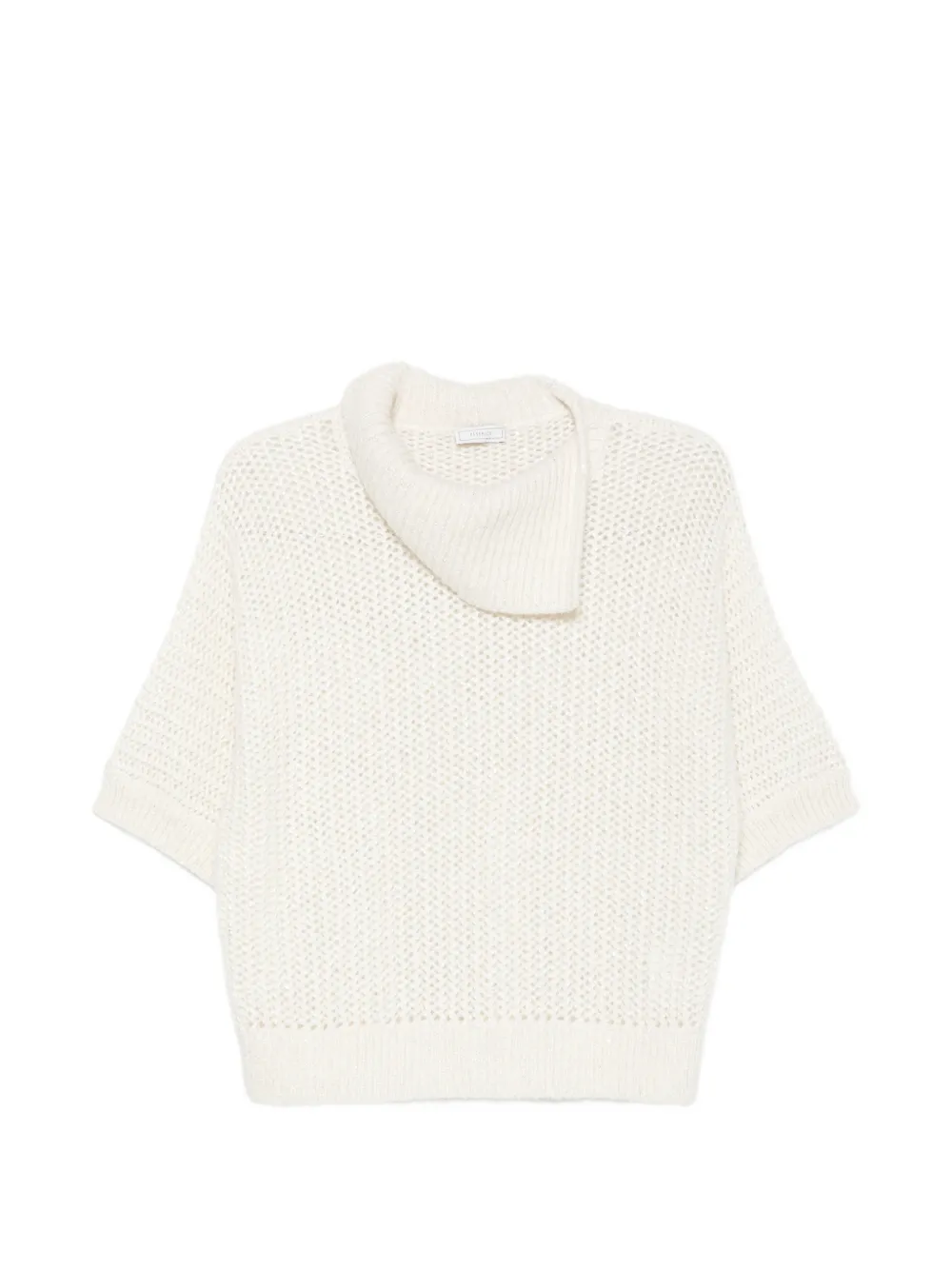 Peserico open-knit short-sleeve sweater - Nude