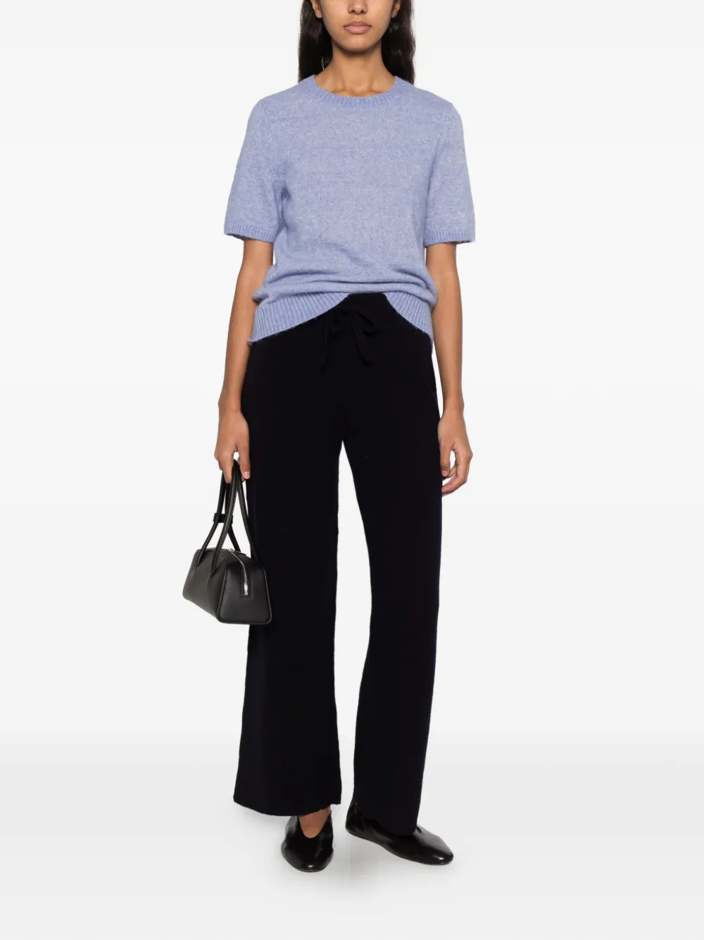 Gant wool-cashmere knit trousers Blauw