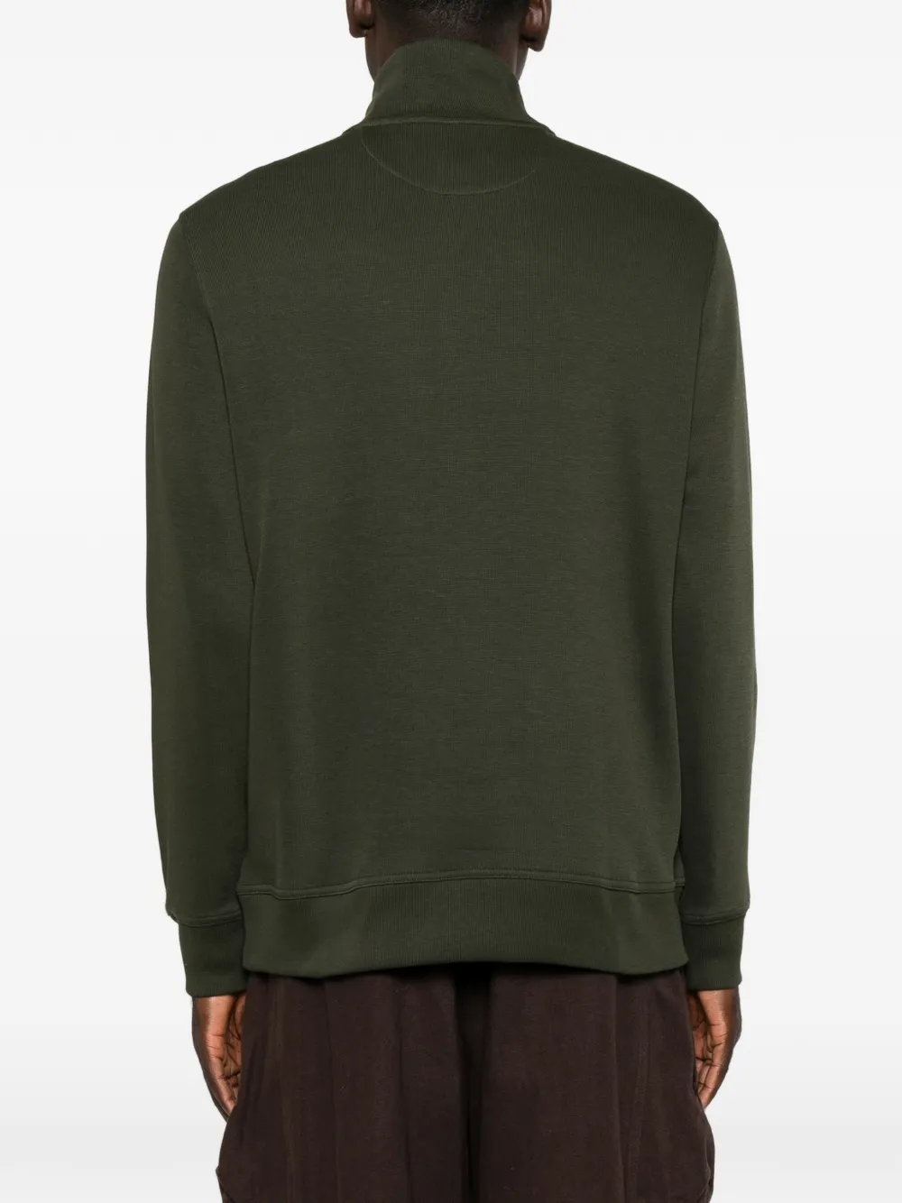 Gant Sacker rib half-zip sweater Groen