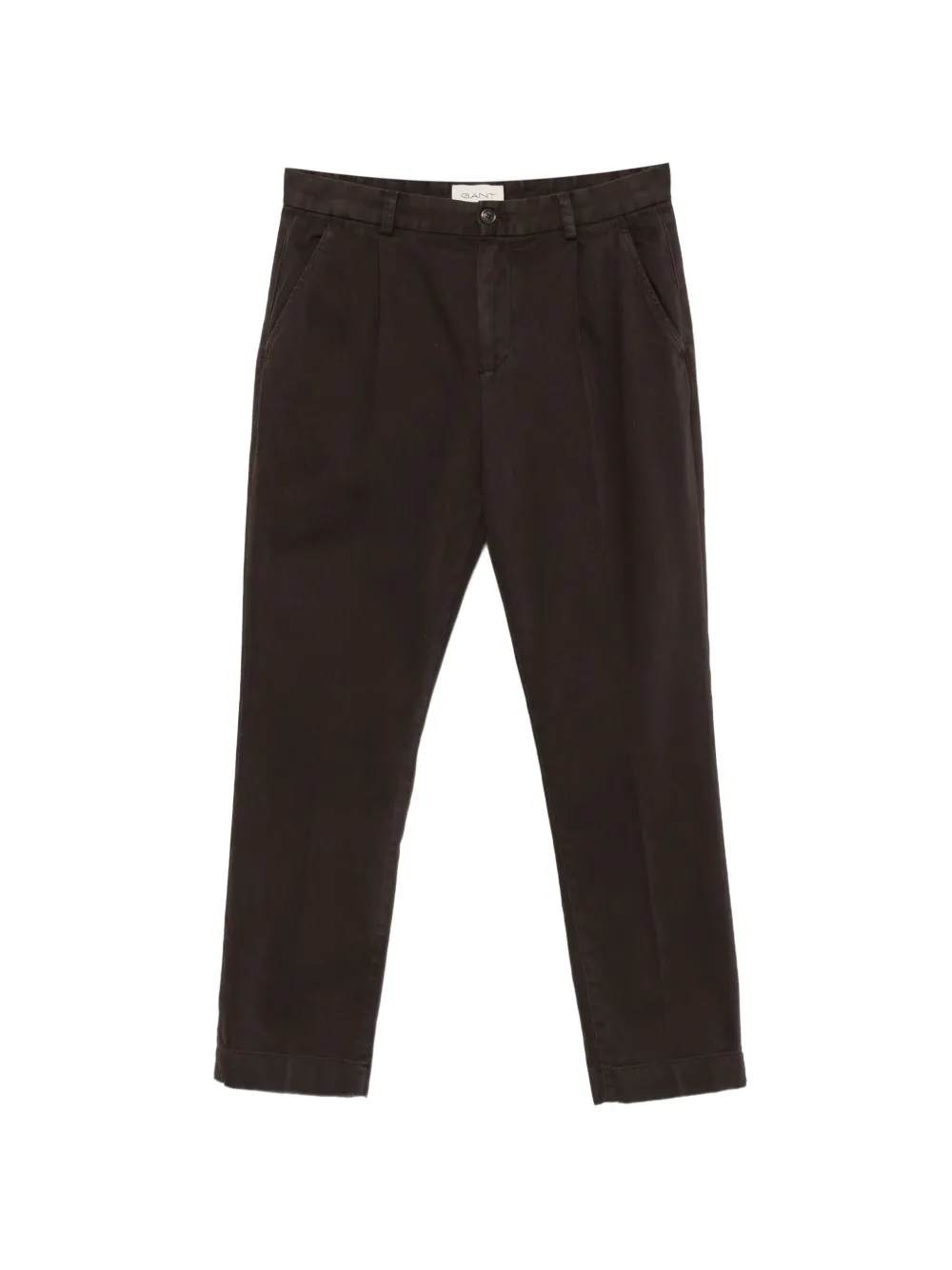 Gant tapered cotton-twill trousers - Braun