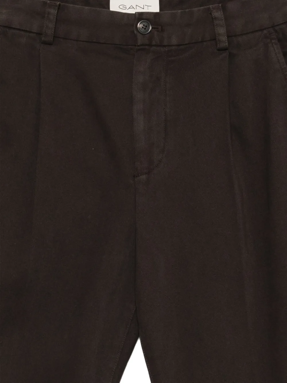 Gant tapered cotton-twill trousers Bruin