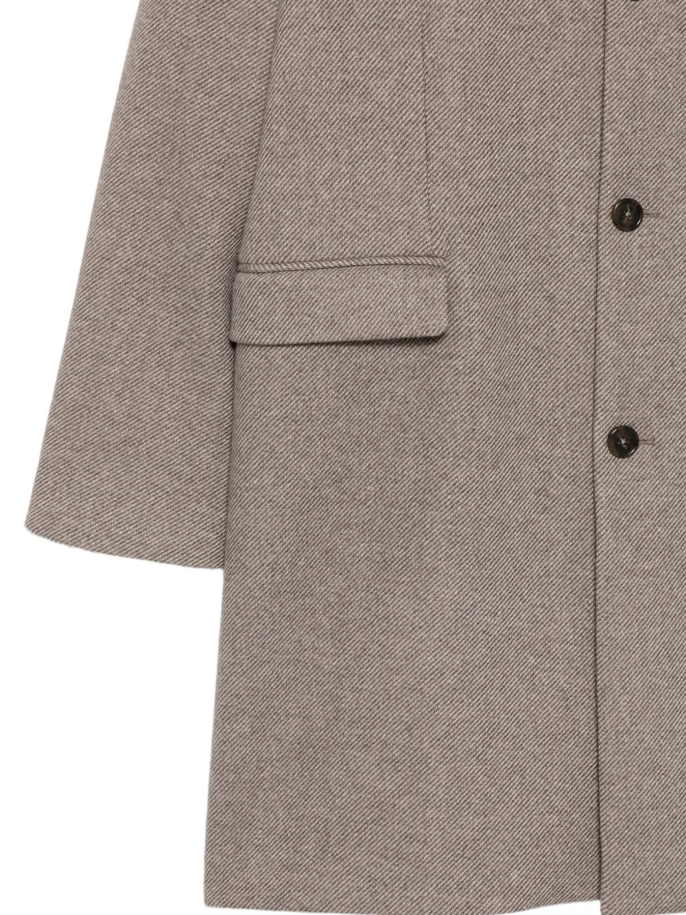 Gant Jas van wolblend met enkele rij knopen Beige